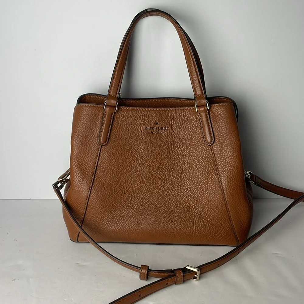 Kate Spade Jackson Brown Leather Satchel